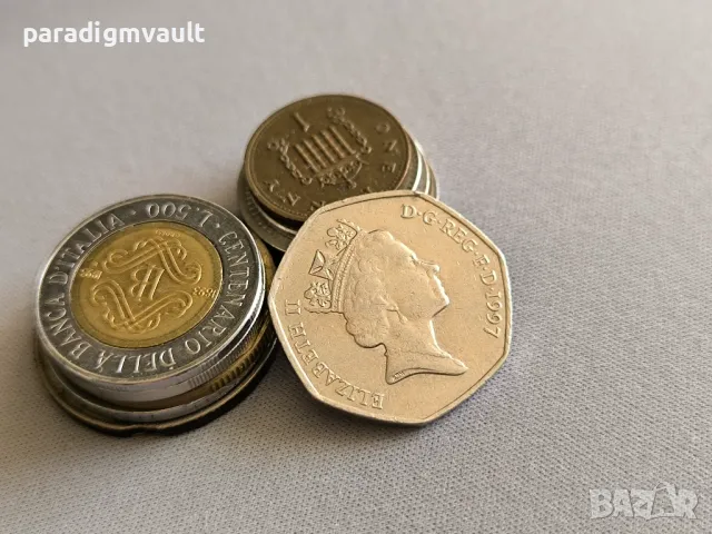 Монета - Великобритания - 50 пенса | 1997г., снимка 2 - Нумизматика и бонистика - 50243962