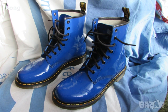 Мъжки кубинки Dr. Martens 1460 Royal Blue Обувки естествена кожа DSQUARED2 маратонки 