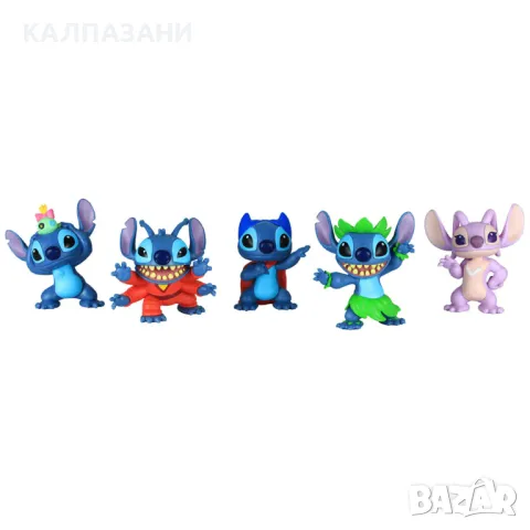 STITCH 5 фигури Collectable 46211, снимка 7 - Фигурки - 47759893
