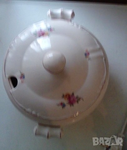 Старинен порцеланов супник, снимка 4 - Чинии - 35840968