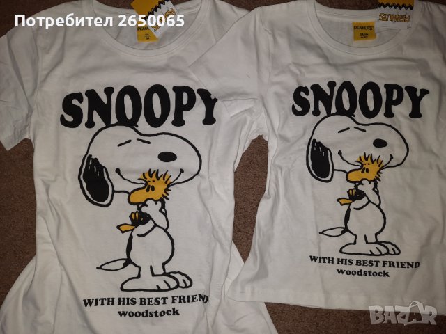 Орг. тениски за мама и дъщеря SNOOPY, снимка 5 - Детски тениски и потници - 39424689