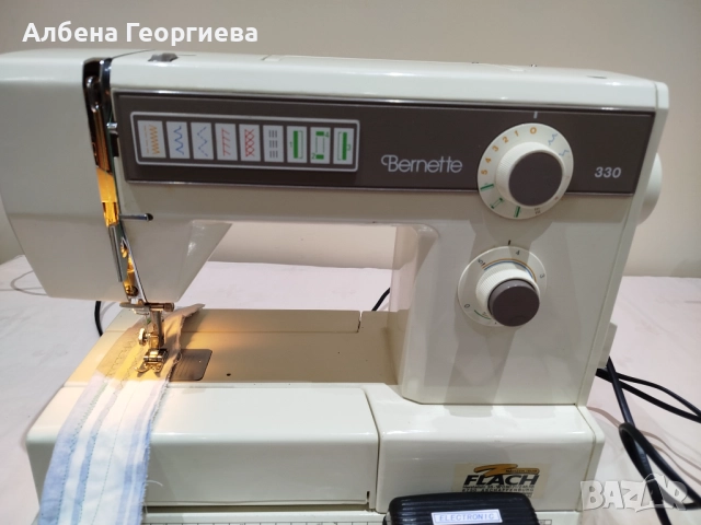 Шевна машина BERNETTE 330, снимка 6 - Шевни машини - 52719734