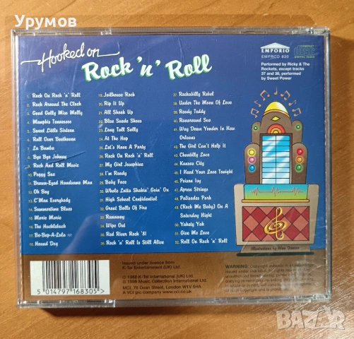 CD Ricky & The Rockets And Sweet Power – Hooked On Rock 'N' Roll, снимка 2 - CD дискове - 53308045