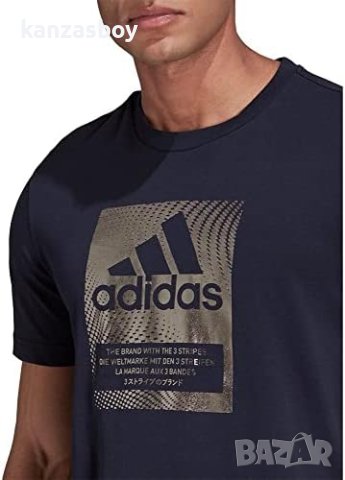 ADIDAS FOIL LOGO BOX GRAPHIC - страхотна мъжка тениска 2ХЛ