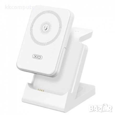 Wireless /безжично/ зарядно 3в1 XO-CX033 /Бял/ Баркод : 456537, снимка 3 - Безжични зарядни - 52572553