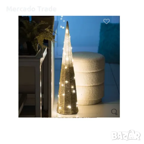 Коледна декоративна елха Mercado Trade, LED светлина, 60cм.