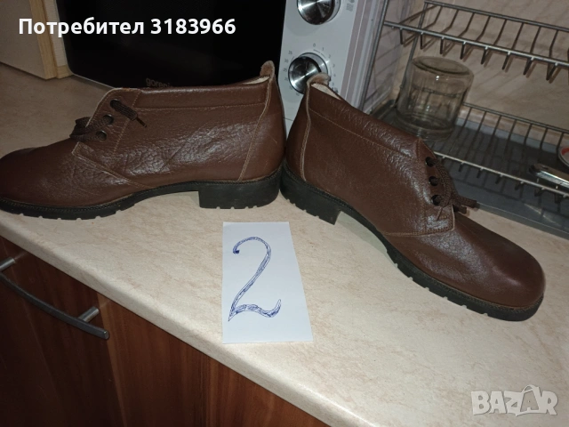 Боти от естествена кожа  размер 42. чисто нови, снимка 5 - Мъжки боти - 53096580