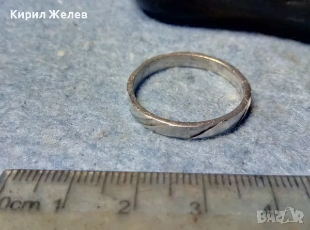 СТИЛНА ЕЛЕГАНТНА СРЕБЪРНА ХАЛКА ПРЪСТЕН СРЕБРО 925 ФИНА РЪЧНА ИЗРАБОТКА 48565, снимка 8 - Пръстени - 49001391