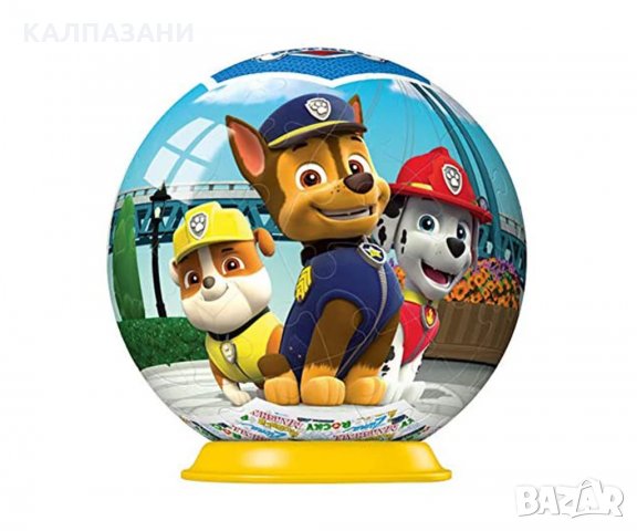 3D Пъзел Ravensburger 11917  топка 54 ел. - Пес Патрул , снимка 5 - Игри и пъзели - 35992671