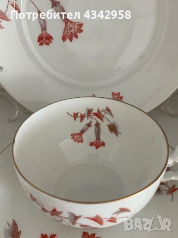 Винтидж порцеланово трио Rosenthal R&C Kronach Bavaria . 1910-1930г., снимка 3 - Антикварни и старинни предмети - 53811241