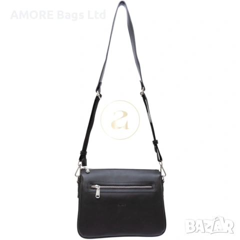 Ежедневна дамска чанта AMORE Ludovica - Black, снимка 3 - Чанти - 53585261
