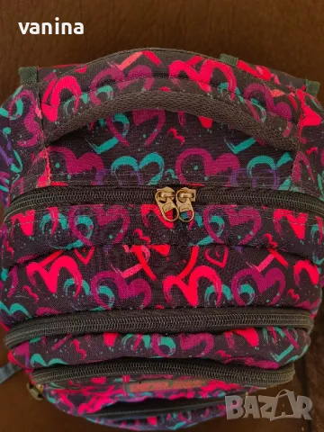 Ученическа раница "Сърца" за момиче, снимка 6 - Раници - 49282576