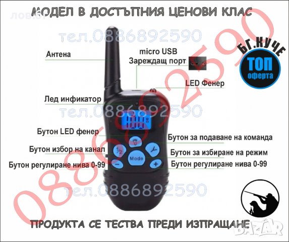 Електронен нашийник за куче , снимка 7 - За кучета - 33902941