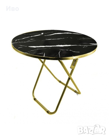 Маса сгъваема с плот имитация на мрамор от ПДЧ ф60