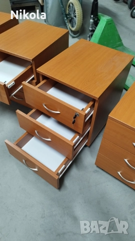 Шкафче на колела за бюро - контейнер с три чекмеджета 41/50/54 - 4бр, снимка 3 - Шкафове - 52148027