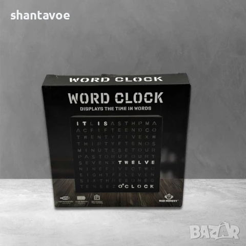 Часовник показващ времето с думи, снимка 3 - Стенни часовници - 51105905