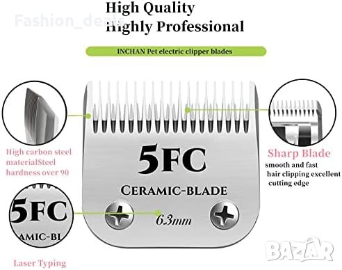 Нови 2 броя керамични ножчета за подстригване куче машинки от серия KM, снимка 4 - За кучета - 42182123