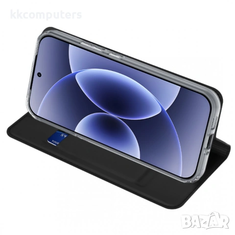 DUX DUCIS Skin Pro Кожен Калъф за Xiaomi 17 - Слот за карта, Стойка, Скрит магнит, 2 цвята, снимка 6 - Калъфи, кейсове - 53800581