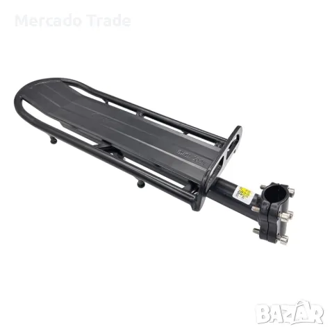 Багажник за велосипед Mercado Trade, Алиминий, Черен, снимка 2 - Аксесоари за велосипеди - 49882099