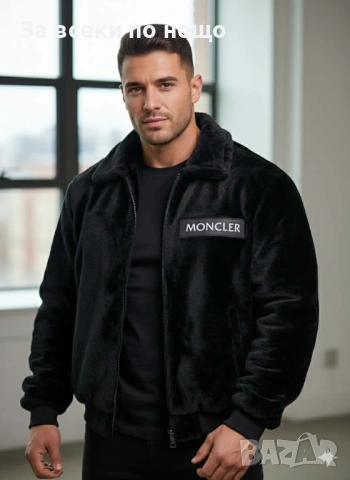 Moncler Мъжко Черно Пухено Яке Монклер Код Модерно19