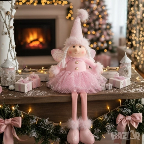 Коледна декоративна кукла с дълги крака - идеална за празничен декор или подарък, снимка 4 - Други стоки за дома - 52134136