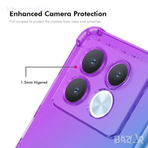 Infinix Note 40 Pro 4G Удароустойчив ENKAY Силиконов Калъф и Протектор, снимка 6 - Калъфи, кейсове - 50767483