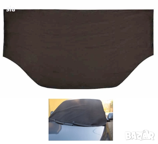 Покривало за предно стъкло, Термо сенник, Зимно, черно 156*70см