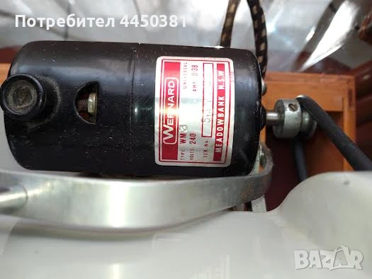 Старинна преносима електрическа работеща Японска шевна машина, снимка 5 - Антикварни и старинни предмети - 50570226