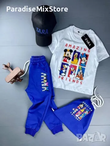 Скл3 ZARA Памучен екип за момче 4 части , снимка 1