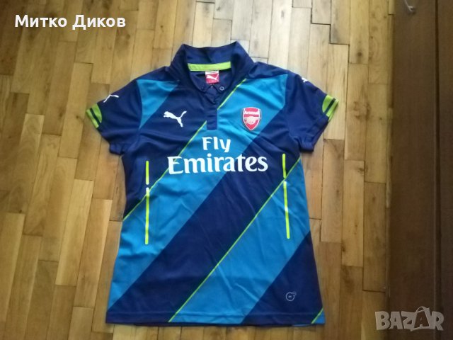 Арсенал Футболна тениска 2014-2015 трети екип маркова на Пума размер реален юноши Л-13-15г №8 Артета