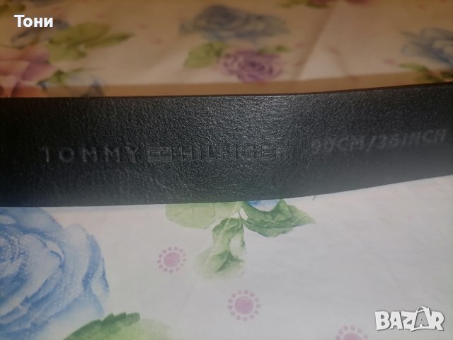 Tommy Hilfiger Оригинал Нов Мъжки Колан Естествена Кожа, снимка 3 - Колани - 44228714