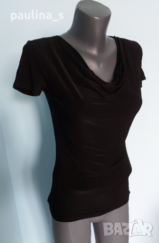 Еластична блузка с набрано деколте - turtule neck / унисайз , снимка 2 - Корсети, бюстиета, топове - 14728454
