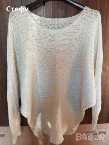 Дамски пуловер свободен модел, снимка 2 - Блузи с дълъг ръкав и пуловери - 52920003