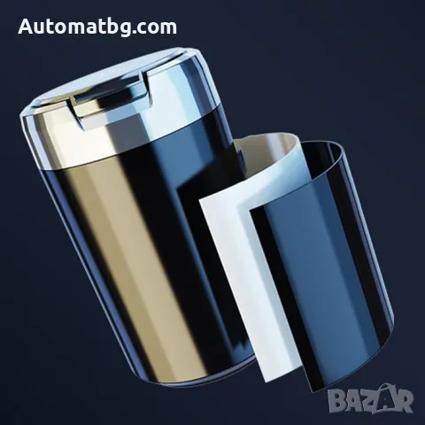 Автомобилен пепелник Automat, LUX, Бездимен, Два размера, Led светлина , снимка 6 - Аксесоари и консумативи - 48948828