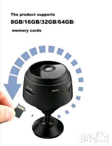 Мини шпионска HD камера / скрита камера, снимка 4 - IP камери - 42431412