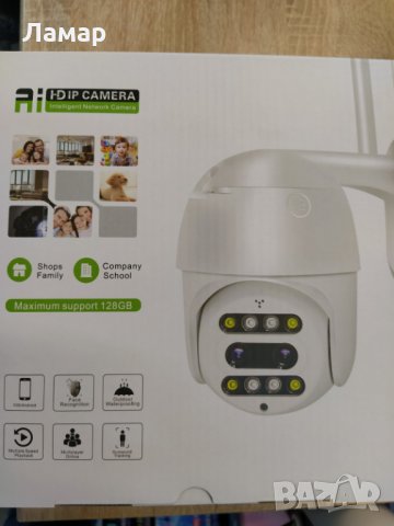 Двойна WiFi безжична IP камера двойна леща 10 зум zum цена при поръчка на 2бр и повече нощно виждане, снимка 2 - HD камери - 34248539