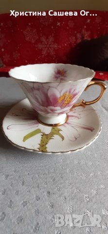 Чаши за кафе и чай-оригинален костен порцелан със злато, снимка 7 - Чаши - 18705283