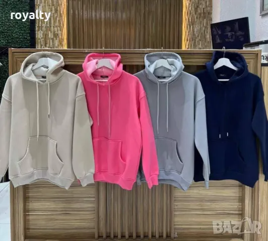 Памучен ваторан суичър, снимка 3 - Суичъри - 48999665