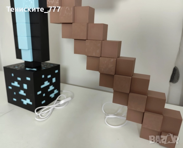 Minecraft Pickaxe / Светеща кирка Майнкрафт, снимка 5 - Фен артикули - 52353605