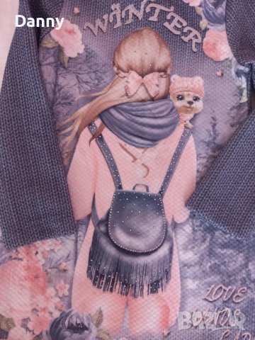 Комплект рокля с раничка 116 см, снимка 4 - Детски рокли и поли - 42700809