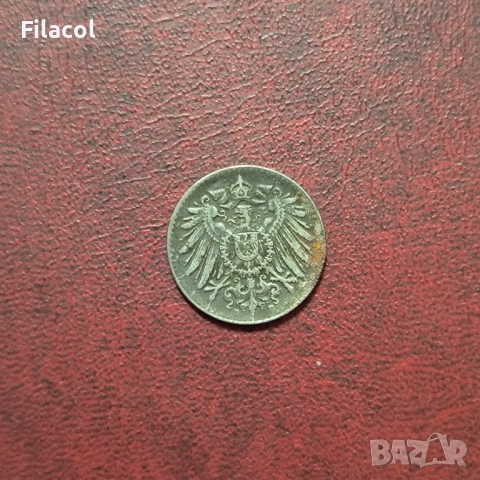 Германия Империя 5 пфенига 1917 година, снимка 2 - Нумизматика и бонистика - 52919790