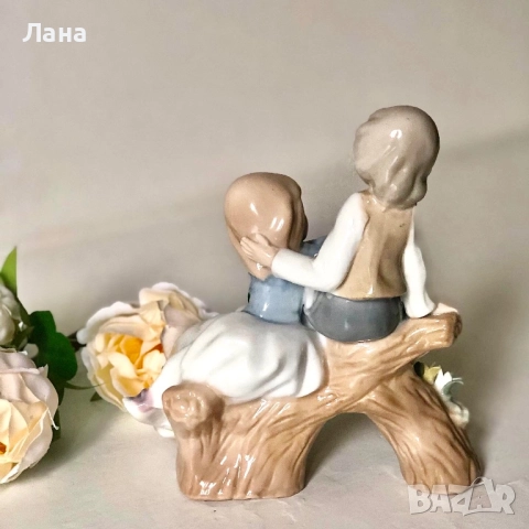 Порцеланова фигурка «Деца на дънер «, снимка 14 - Статуетки - 41329831