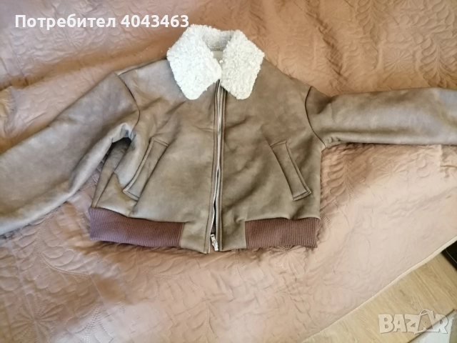Зимно яке от еко кожа, снимка 4 - Якета - 52534582