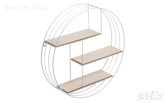 50см Кръгла стенна етажерка , снимка 2 - Етажерки - 44278983