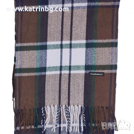 Кашмирен мъжки шал с ресни многоцветен Код на продукта:MSH-05-07