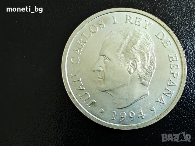 СРЕБРО Испания 2000 песети 1994, снимка 2 - Нумизматика и бонистика - 53533288