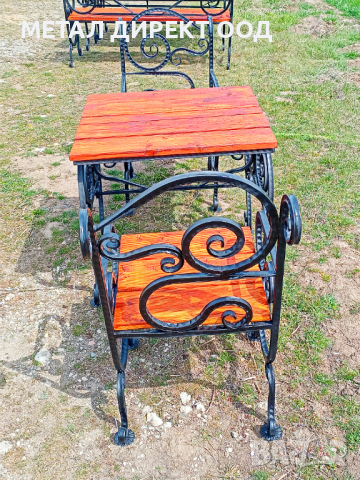 Градински пейки, маси и столове от ковано желязо. Ръчна изработка. Различни размери, снимка 5 - Други - 36274192