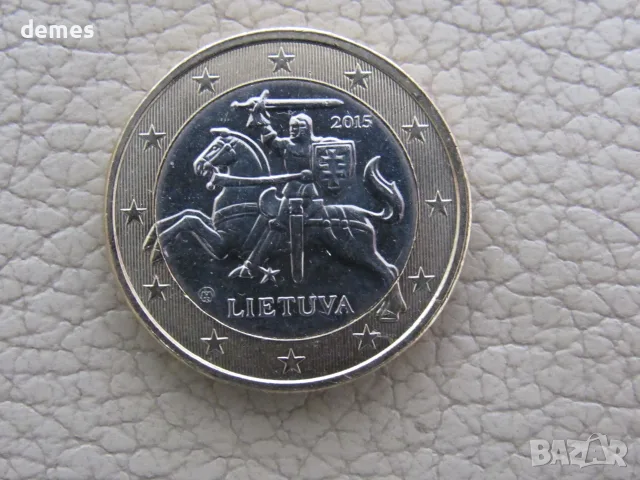1 евро-Литва, 2015 г, перфектна, 165D, снимка 4 - Нумизматика и бонистика - 56036356