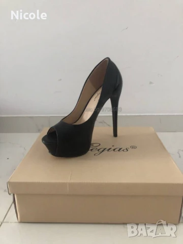 Кожени обувки на платформа и високи токчета, нови!, снимка 2 - Дамски обувки на ток - 50861631