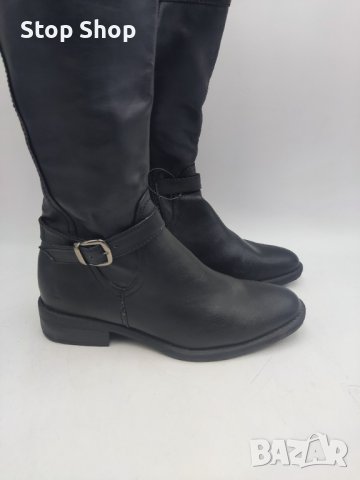 Дамски Кожени ботуши с подплата , снимка 6 - Дамски ботуши - 39616428